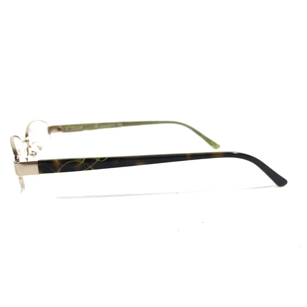 Adensco Eyeglasses Frames DENISE FJ4 Pale Gold Brown Tortoise Green 52-17-135